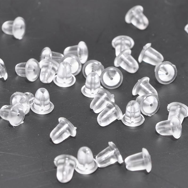 100pcs 5mm Hooded Earring Back Scrunchie Earring Accessory Women's Fashion Earrings