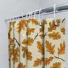 Autumn Oak Leaves Shower Curtain Waterproof Fabric Design For Bathroom Decorations Vivid Colors And High-Quality Printing Perfec