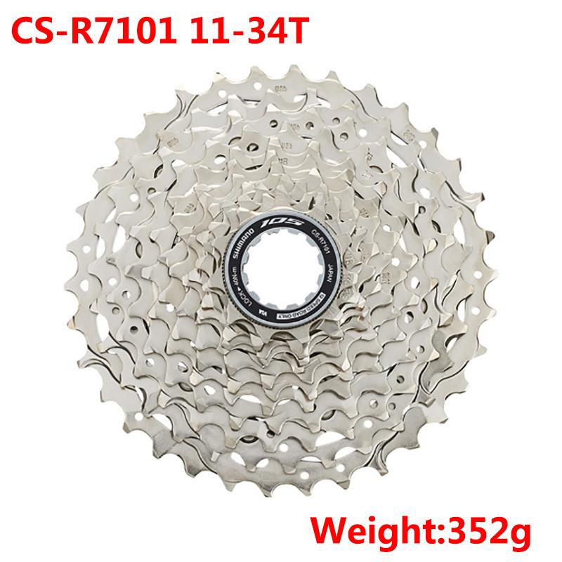 SHIMANO 105 R7101 HG710 12 Speed Road Cassette Sprocket 34T 36T 12V Freewheel Sprocket for Road Bike K7 Original Bicycle Part