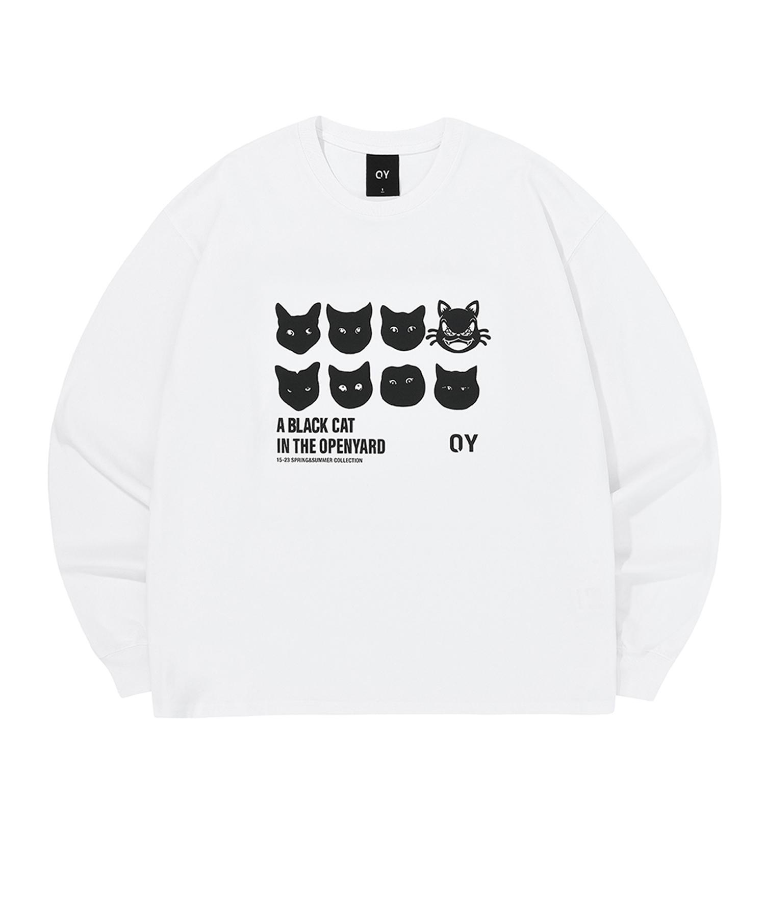 Oy Emotion Cat Long Sleeve - White White/2 Size