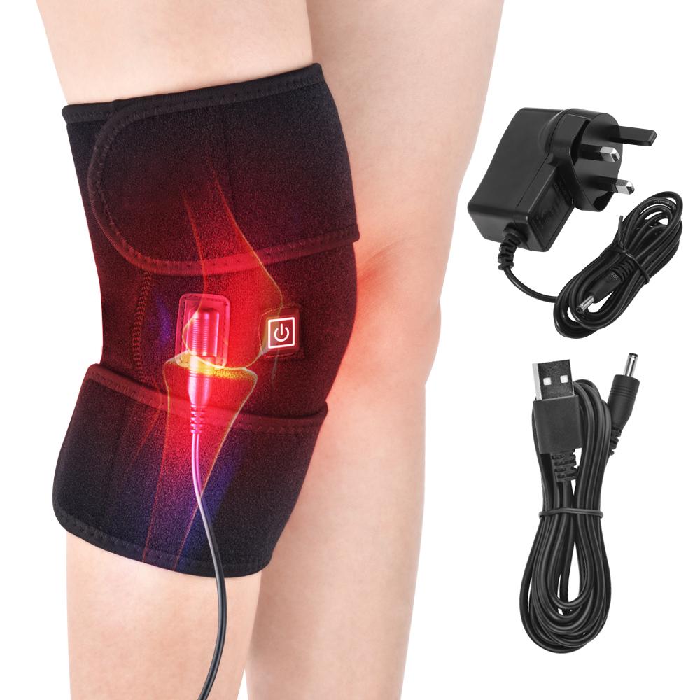 Electric Leg Heating Knee Pad 5V USB Charging Heated Knee Brace 3 Heat Levels Knee Heating Pad For Knee Joint Pain Relief