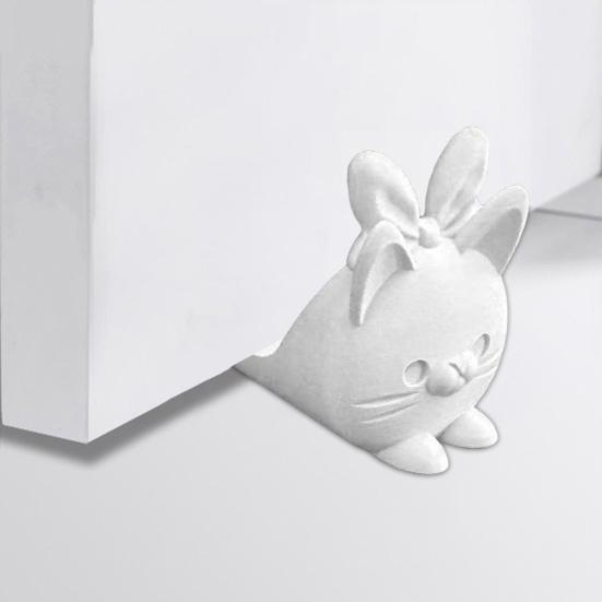 3D Printed Door Stoppers, Cute Cat Door Stopper Wedge, Thick Stable Non-Slip Windproof Anti-Collision Doorstop for Home Floor Desktop Ornament