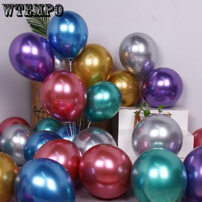 Lot de 100 ballons en métal chromé épais de 12,7 cm, 25,4 cm, 30,5 cm, pour décoration de mariage, d'anniversaire, de festival