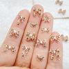 50Pcs Cute Mini Colorful Leopard Print Bow Nail Art Resin Designer Charms DIY Craft For Nail 3D Decorations Jewelry
