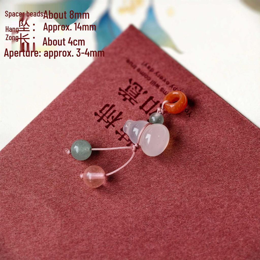 Southern Red Agate & Hetian Jade Beaded Bracelet with Pendant