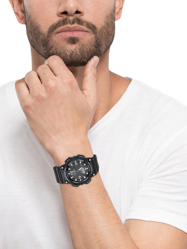 Casio AQ-S810W-1A Men's Solar Analog-Digital (Combination) Watch, Imported