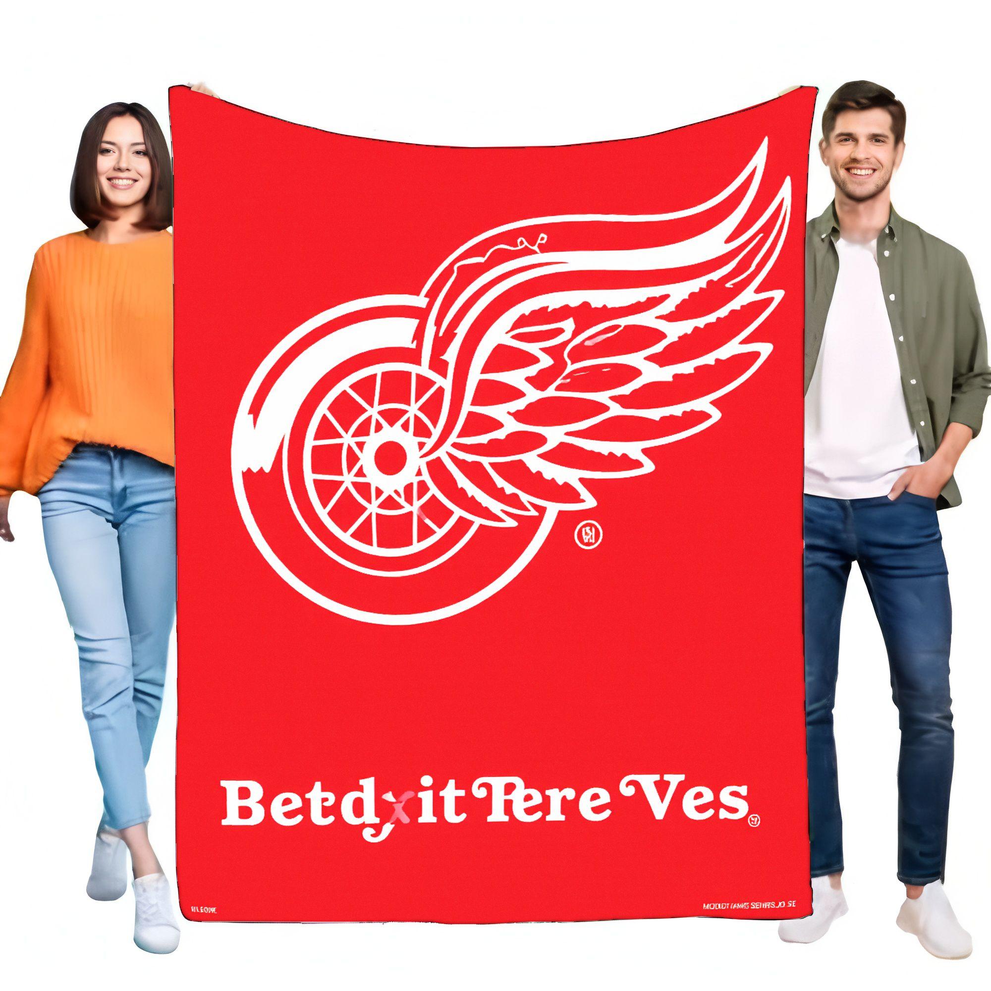 

Detroit Red Wings Fleece Blanket with Logo – Soft and Warm Throw for Couch and Bed – Perfect Gift for Hockey Fans – Lightweight 75cmx90cm