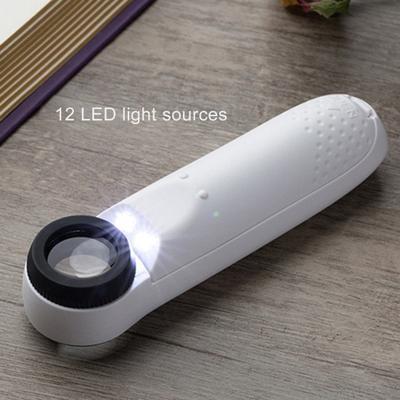 Mikroskop Handheld 40-fache Vergrößerung mit LED Hohe Klarheit Mikroskop Schmuck