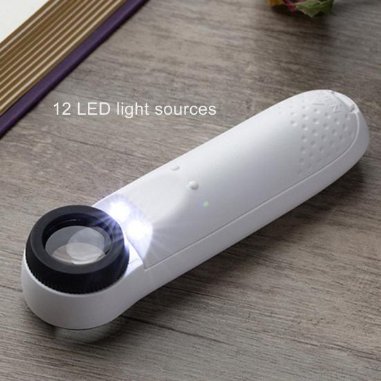 Microscopio portatile ingrandimento 40X con LED microscopio ad alta chiarezza gioielli