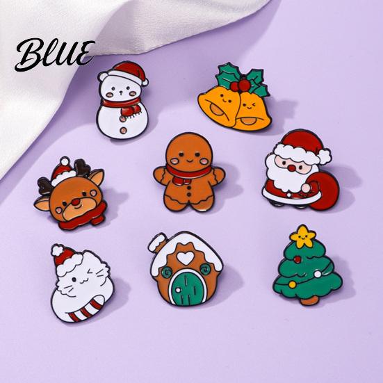 Elch Beutel Dekoration Anstecknadel Weihnachten Cartoon Emaille Brosche Weihnachtsmann Schneemann Baum Abzeichen Anstecker Weihnachten Verzierungen Taschen Schals Kleidung Dekorative