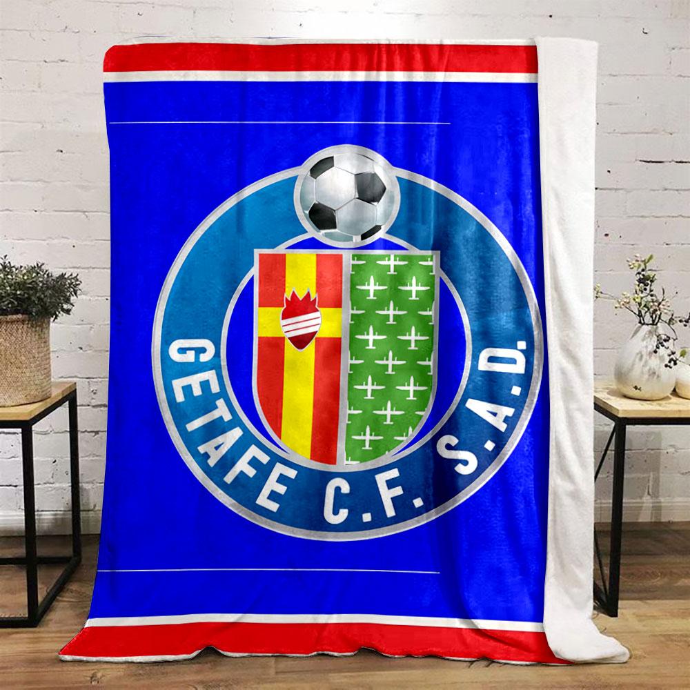 Getafe CF Logo Blue Blanket for All Seasons Blanket Lunch Break Throw Gift