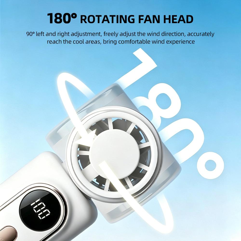 Xiaomi Outdoor Handheld Fan 12000RPM Turbo Fan USB Rechargeable 5 Speeds Strong Wind Mini Cooling Fan for Travel Camping Office Student