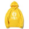 Europe Style A1APE Fleece-Lined Hooded Sweatshirt: Thank You Print