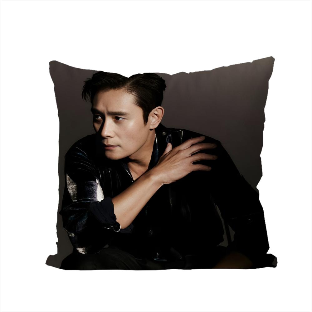 

Actor Lee BByunghun Pillow Case For Car Sofa Decorative Home Doublesided Print Plush Square Throw Pillow Cushion Cover 30x30cm