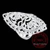 925 Sterling Silver Finger Rings for Women Hollow Rhinestone Engagement British Style Jewelry Vintage Boho Luxury Ladies Female