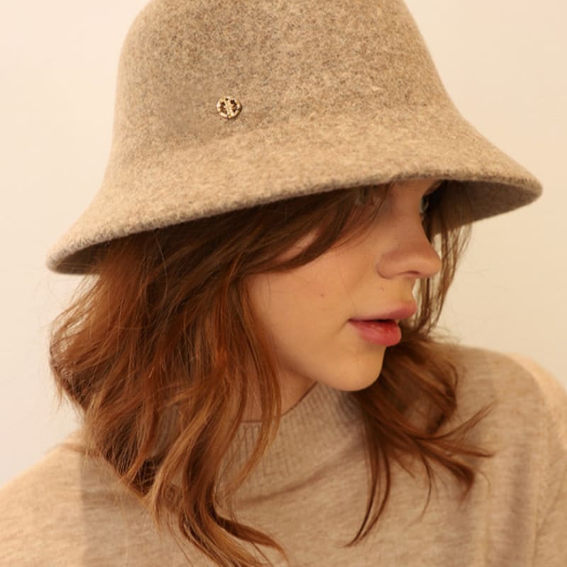 

DAMAGE MNEMONIC 100% Шерсть Бежево-Коричневая Панама single