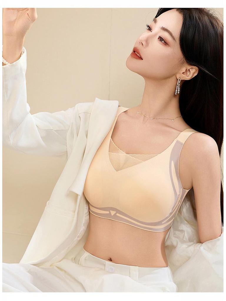 Women's Seamless Post-Mastectomy Bra with Breathable Silicone Prosthesis