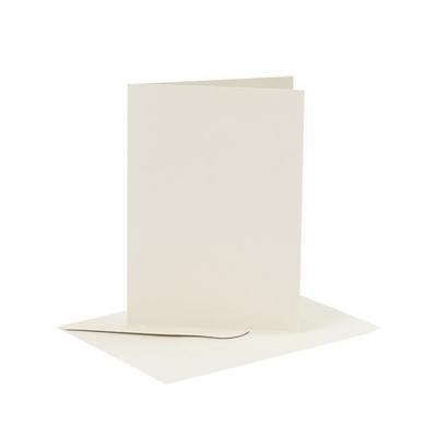 6 10x15cm Cards and Ivory Envelopes