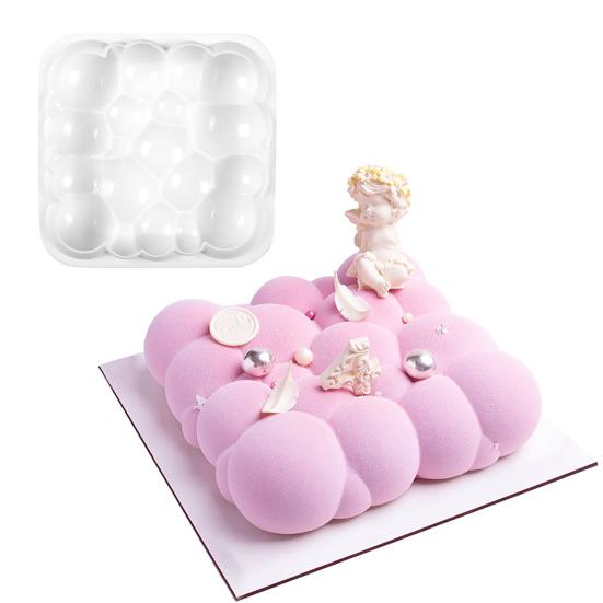 Cake Mold 3D Bubble Cloud Shape High Temperature Resistance Reusable Silicone Soap Pastry Dessert Mousse Mold Bakeware Tool