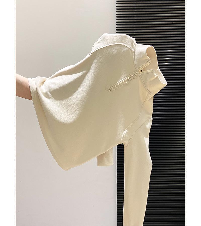 Damen Halbhoher Kragen Fleece Langarm T-Shirt 2025 Hoodie