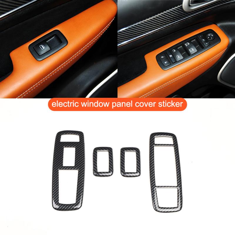 For Jeep Grand Cherokee Car Steering Wheel Dashboard Panel Cover Decoration Sticker Full Sets Interior Modification Accessories