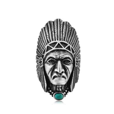 2026 European and American Personality Fashion, Indian Tribal Chief Men's Jewelry Accessories Ring
