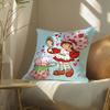 Cute Role Strawberry Shortcake-Cartoon Pillow Case Silky elegant Comfort Sofa Bed  Invisible zipper Beach pillowcase