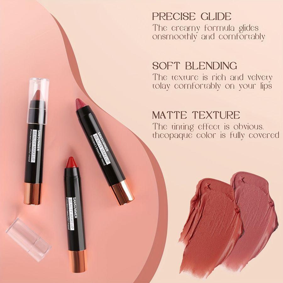 Rossetto idratante glitterato lucido Rossetto impermeabile resistente Lucidalabbra opaco perlato ad alta pigmentazione Regalo di trucco perfetto per le donne