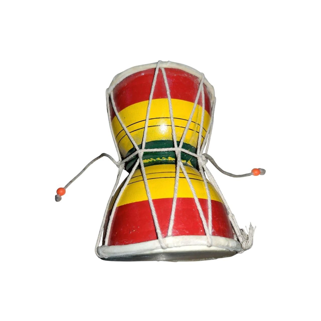 

@ Wooden Painted Damru Musical Showpiece For Gift 208Gm Zr-3034-60%Off