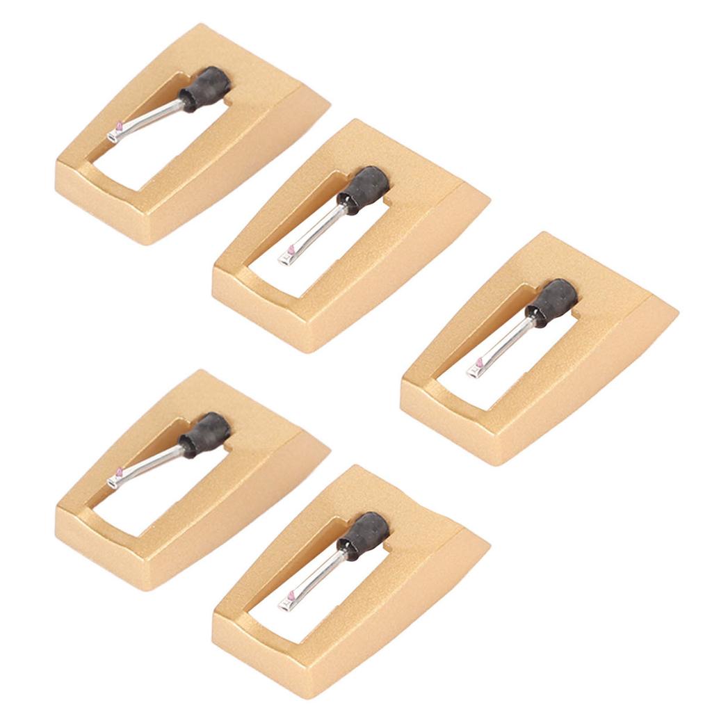 5pcs Record Player Needle Replacement Turntable Stylus with Cleaning Brush for Victrola for Crosley