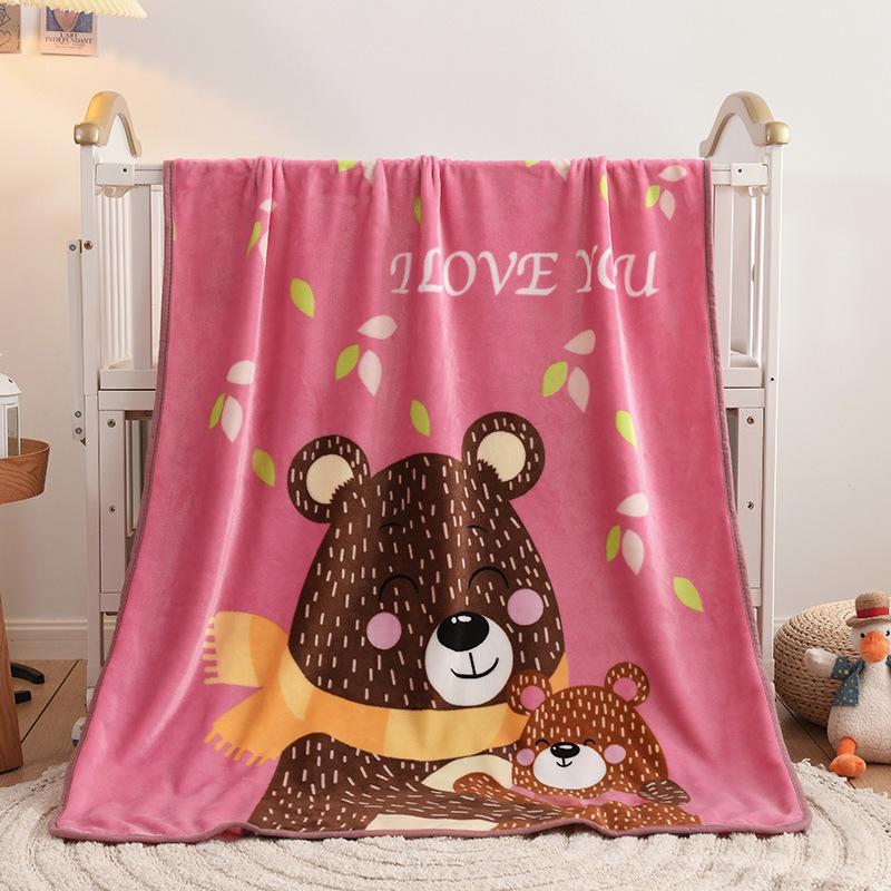Coral Fleece Baby Blanket: Single-Layer Flannel, Ideal Gift & Cover for Children