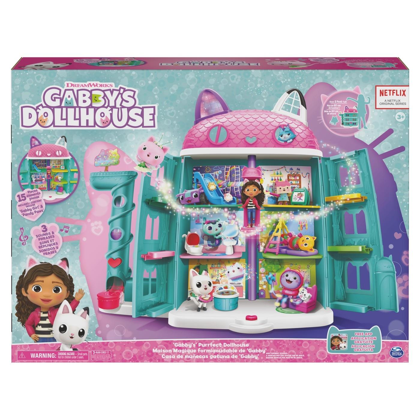 La Casa delle Bambole di Gabby Playset Casa delle Bambole Perfetta - Casa Gioco Interattiva con Accessori per Bambini dai 3 anni in su