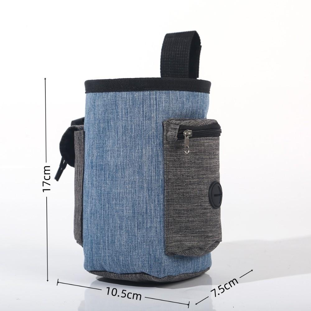 Multi-Pocket Puppy Snack Reward Bag Hands-Free Pet Snack Container Poo Bag Holder  Daily Walks