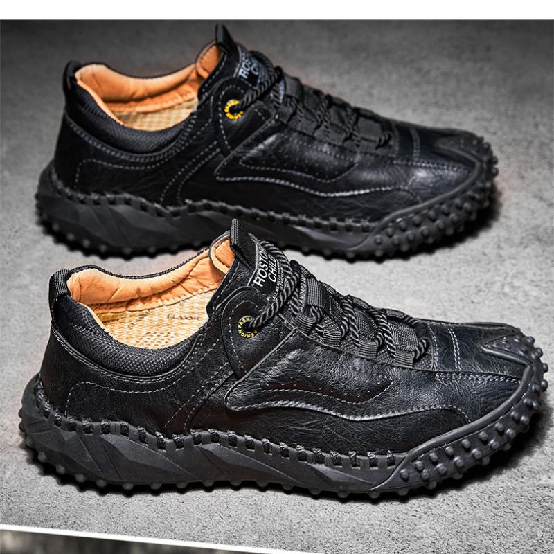 Pánská kožená obuv pro volný čas Pohodlná prodyšná obchodní obuv Tenisky Řidičské boty Muži mokasíny Mokasíny Velká velikost