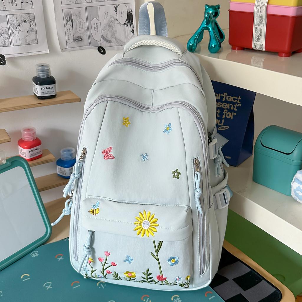 Schoolbag1011 Summer School Bag Female Junior High School Student Niche Ins Large Capacity Backpack Japanese Travel College Student Backpack