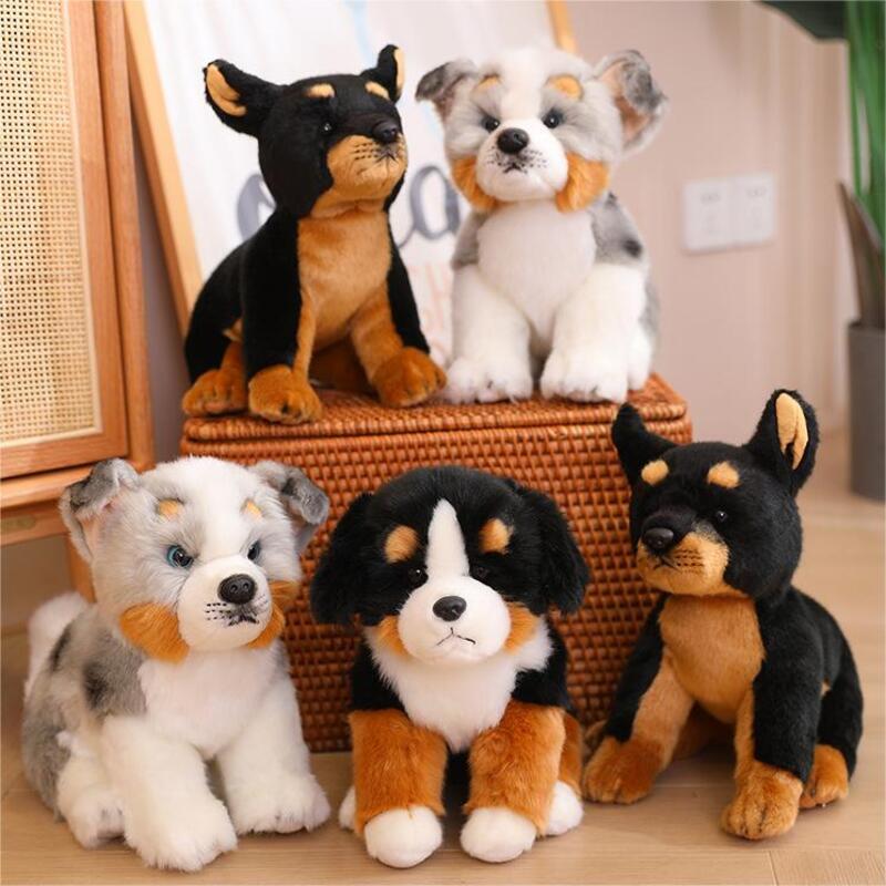 Soft And Cuddly Bernese Mountain Dog Plush Toy 25cm