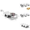 Stylish W Shape Stainless Steel Taco Holder For Modern Dining And Entertaining Needs