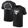 Pittsburgh Penguins Personalized Name  Number Midfielder TShirt Vintage Men and Women Summer Tshirt Short Sleeved Soft Tee