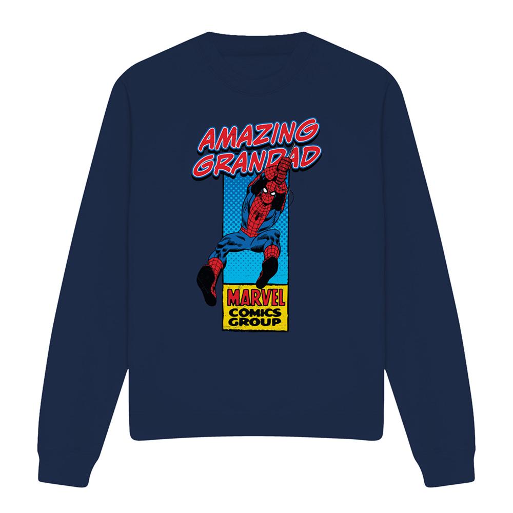 Marvel Comics Mens Amazing Grandad Spider-Man Corner Box T-Shirt