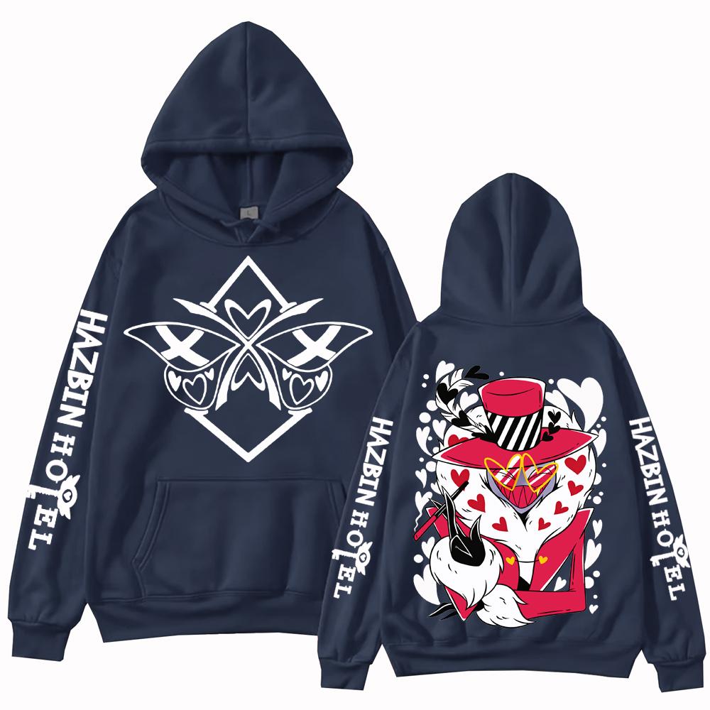 Hazbin Hotel Grafikdesign Hoodie Mann Frau Harajuku Langarm Pullover Tops Sweatshirt Geschenk