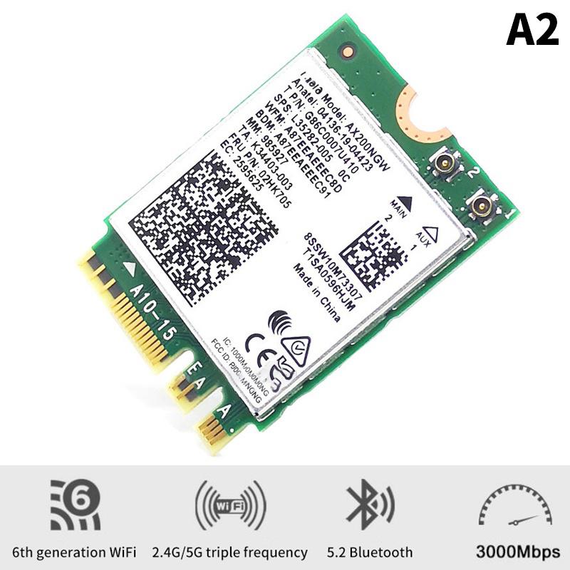 For Laptop Pc Wifi 6E Ax210 Bluetooth 5.2 M.2 Wireless Card Ax210Ngw 2.4Ghz 5Ghz 6Ghz 5374Mbps 802.11Ax Ax200 Adapter