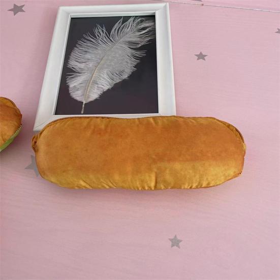 Kantoorbenodigdheden Doos Cartoon Imitatie Brood Ontwerp Etui Ritsluiting Make-up Kwastenhouder Schoolbenodigdheden Organizer