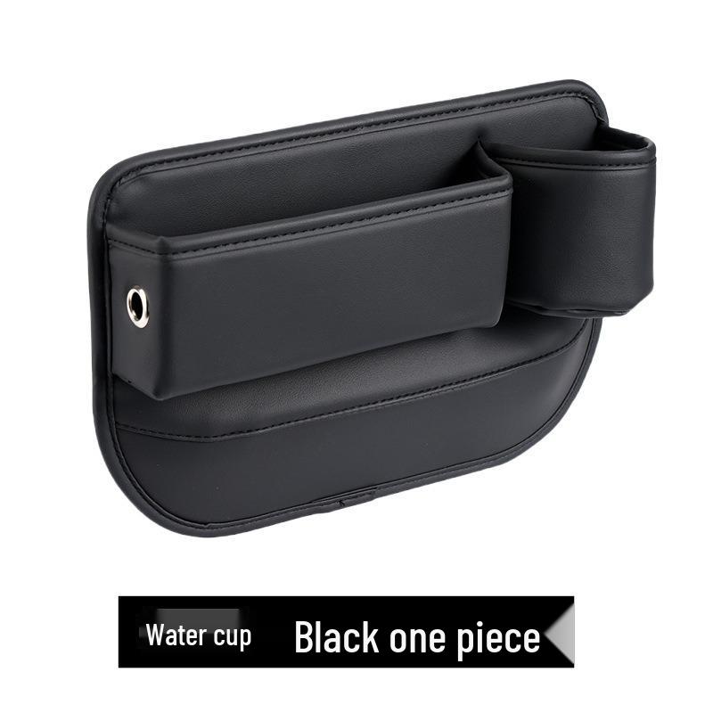Leakproof Leather Car Seat Gap Organizer with Cup Holder