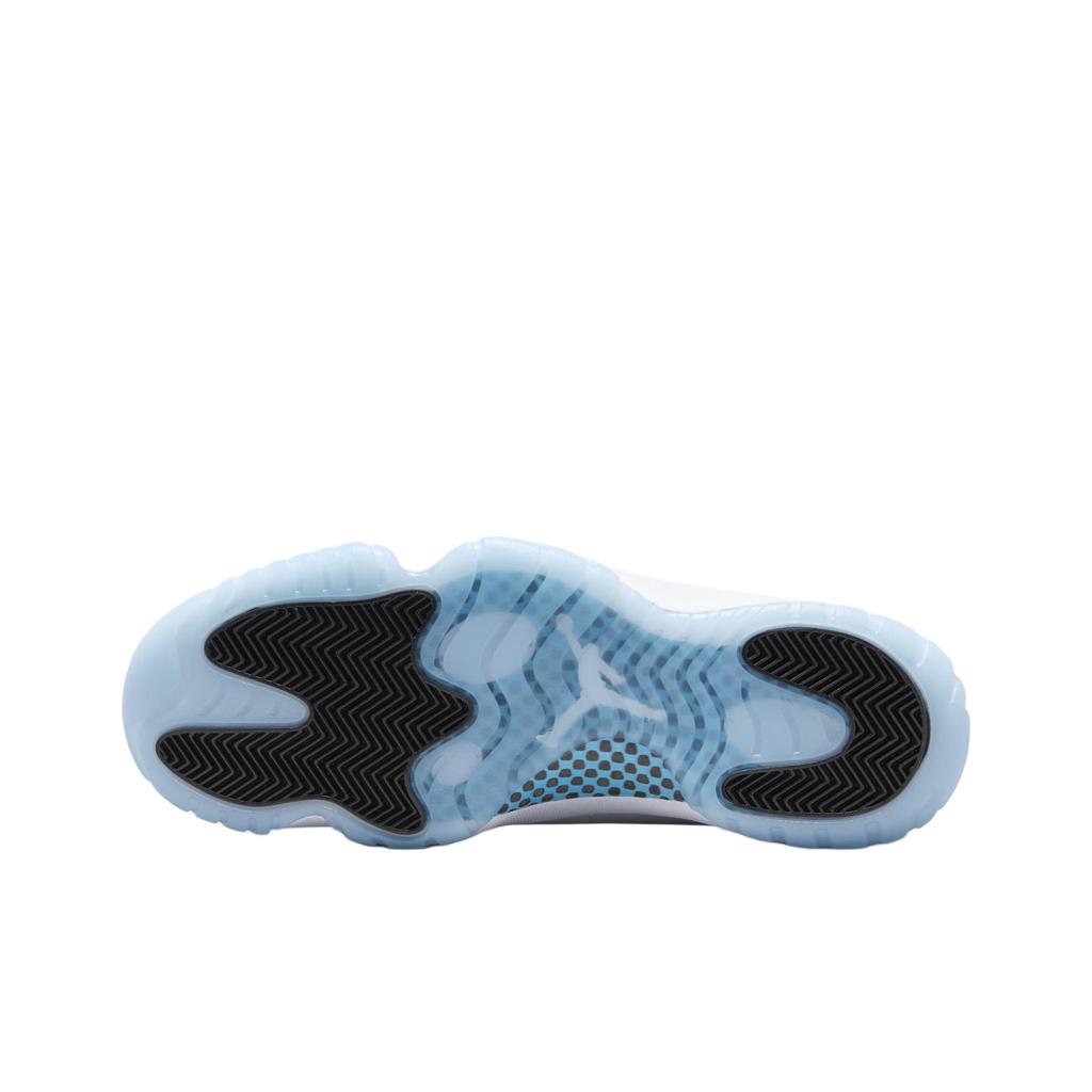 Air Jordan 11 Retro GS Legend Blue / Columbia 2024 Kids Sneakers White Black 378038-104