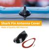 1 Pc Front Shark Fin Antenna Cover Signal Aerial with Adhesive Base Pearl Black