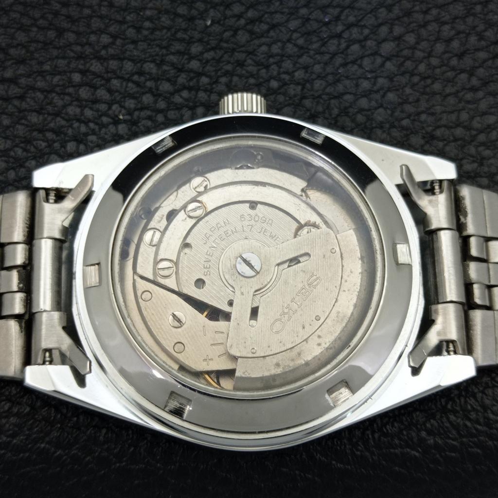 VINTAGE REFURBISHED SEIKO 5 AUTOMATIC JAPAN MENS GREEN DIAL WATCH a440365-4 Sk-a440365-1