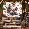 Santa Claus Christmas Tapestry Background Cloth Hanging Cloth Bedroom Bedside Decorative Wall Cloth Rental Dormitory Tapestry
