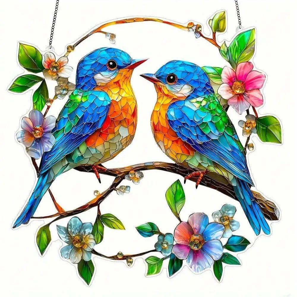 Chiting Bluebird "- the perfect gift for bird enthusiasts, suitable for car and window decoration, garden, office decoration