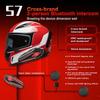S7 Bluetooth Helmet Headset: High-Quality Sound, Waterproof, Freeze-Proof, Noise-Cancelling, Ideal for Team Riding.