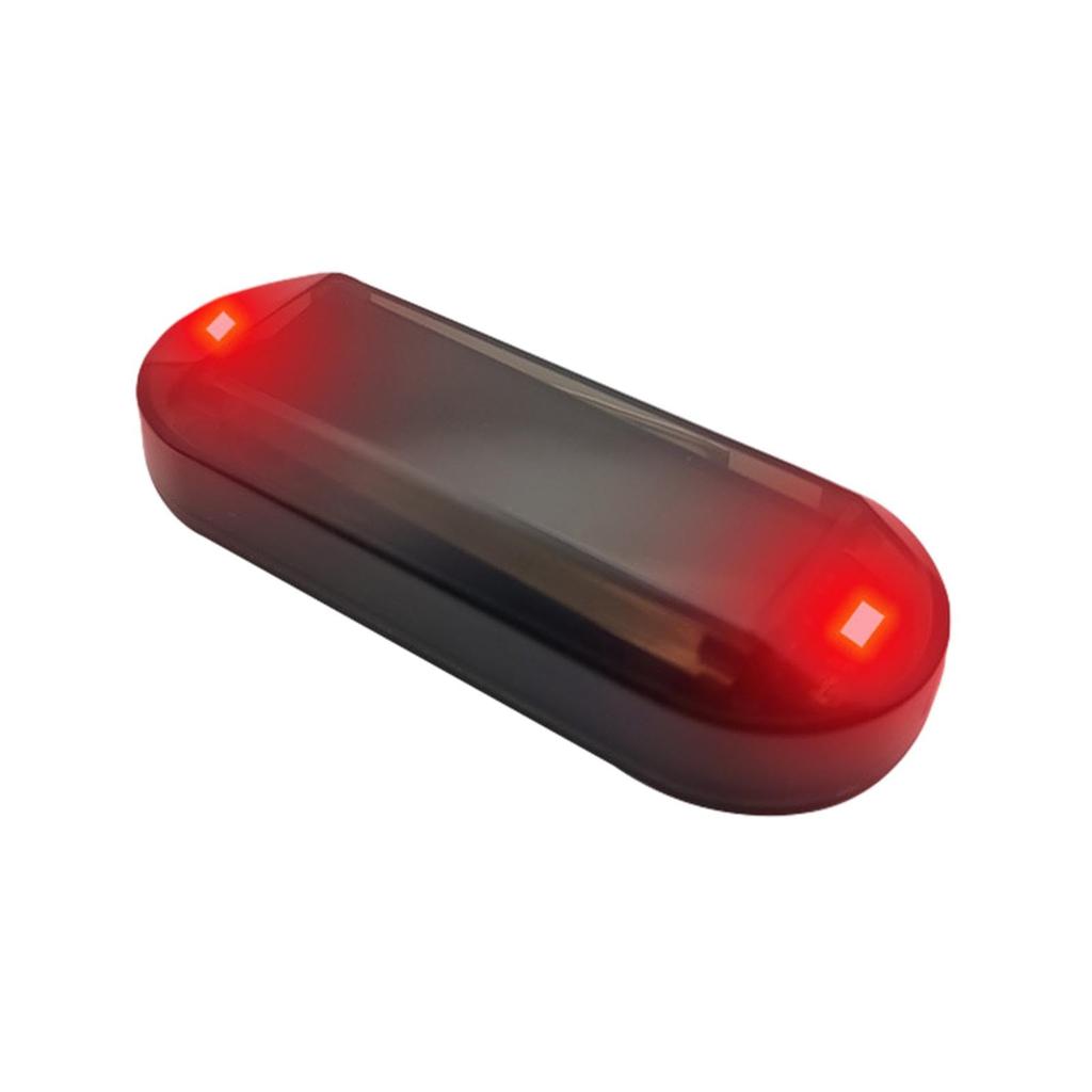 Dummy Car Warning Light,Solar Powered Fake LED Flashing Car Alarm To Prevent Theft |